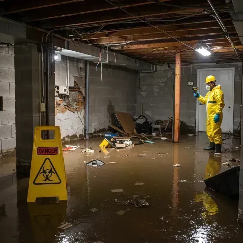 Flooded Basement Electrical Hazard in East Bethel, MN Property